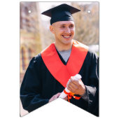 卒業年写真カスタム卒業レッド バンティングフラッグ (第1の旗)