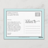 卒業年卒業サンキューカード ポストカード (裏面)