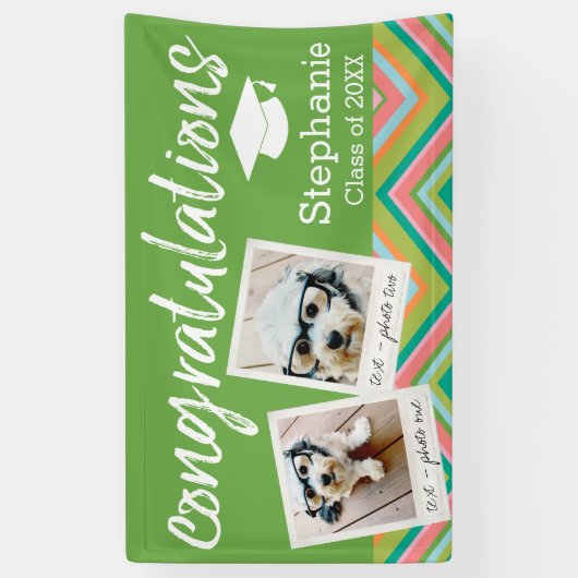 卒業年号 – 2フォトコラージュ 横断幕 (縦)