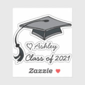 卒業年名前をカスタムする パーソナライズされた シール (シート)