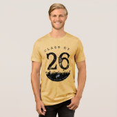卒業年度変更クラス/必要な年度の卒業式・同窓会 トライブレンドTシャツ (正面全面)