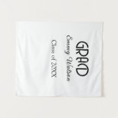 卒業年度20XX シンプルな名前 タペストリー (正面(横))