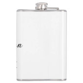 卒業年度20XX シンプルな名前 フラスク (裏面)