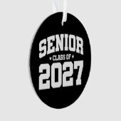 卒業年度 学校の誇り 上級クラス 2027 オーナメント (正面)