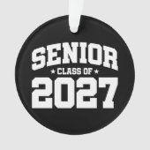 卒業年度 学校の誇り 上級クラス 2027 オーナメント (正面)