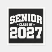 卒業年度 学校の誇り 上級クラス 2027 スタンダードカクテルナプキン (正面)