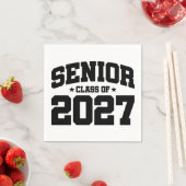 卒業年度 学校の誇り 上級クラス 2027 スタンダードカクテルナプキン (インサイチュ)