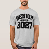卒業年度 学校の誇り 上級クラス 2027 Tシャツ (正面)