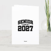 卒業年度 学校の誇り 上級生 2027年度卒業生 カード (裏面)