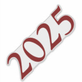 卒業年 シール (正面)