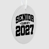 卒業年 学校の誇り 上級クラス 2027 オーナメント (正面)
