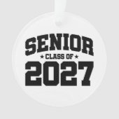 卒業年 学校の誇り 上級クラス 2027 オーナメント (正面)
