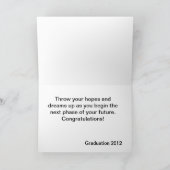 卒業式あいさつカード カード (内部)