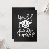 卒業式あいさつカード カード (正面/裏面インサイチュ)