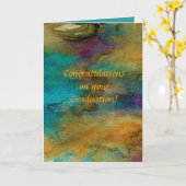 卒業式あいさつカード カード (黄色い花)