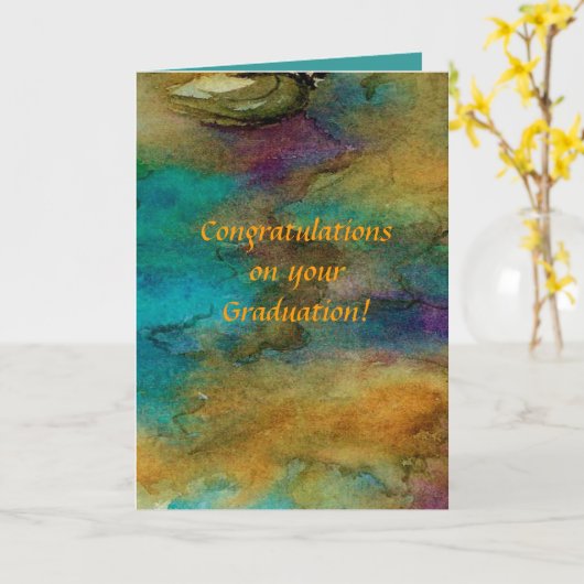 卒業式あいさつカード カード (黄色い花)