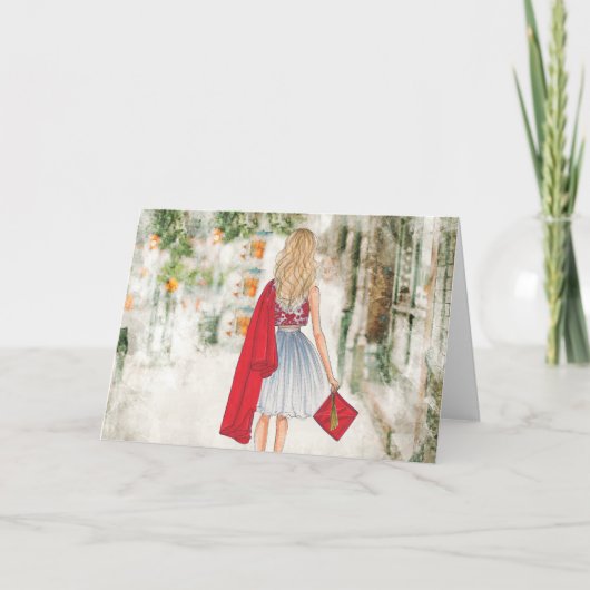 卒業式あいさつカード カード (正面)