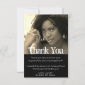 卒業式ありがとうございました写真カード サンキューカード (正面)