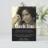 卒業式ありがとうございました写真カード サンキューカード (スタンド正面)