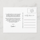 卒業式ありがとうスクリプトThree Grad写真 ポストカード (裏面)