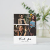 卒業式ありがとうスクリプトThree Grad写真 ポストカード (スタンド正面)