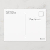 卒業式ありがとうミニマルな3フォトコラージュ ポストカード (裏面)