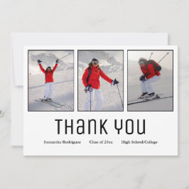 卒業式ありモダンがとう卒業写真3 案内状