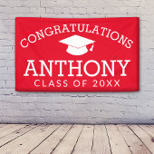 卒業式おめでとうございます赤白 横断幕