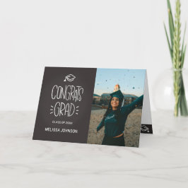 卒業式おめでとうグラードカルボードカード サンキューカード