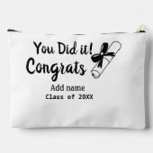 卒業式おめでとう追加の学生名ye アクセサリーポーチ (裏面)