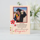 卒業式おめでとう カード (スタンド正面)