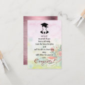 卒業式おめでとう カード (正面/裏面インサイチュ)