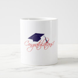 卒業式おめでとう ジャンボコーヒーマグカップ