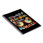 卒業式おもしろいさよなら就学前こんにちは夏 ノートブック (右側)