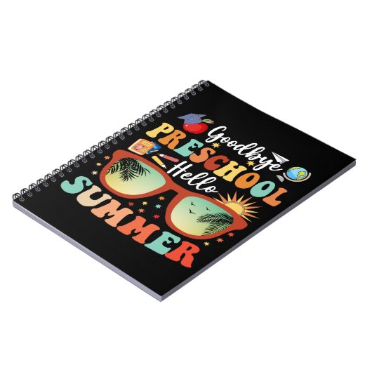 卒業式おもしろいさよなら就学前こんにちは夏 ノートブック (左側)
