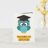 卒業式おもしろいカードの不和ユーモア カード (黄色い花)