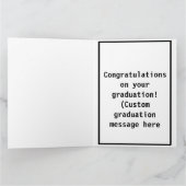 卒業式おもしろいカードの不和ユーモア カード (内部)