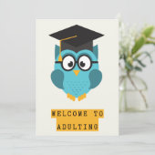 卒業式おもしろいカードの不和ユーモア サンキューカード (スタンド正面)