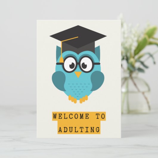 卒業式おもしろいカードの不和ユーモア サンキューカード (スタンド正面)