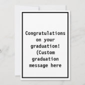 卒業式おもしろいカードの不和ユーモア サンキューカード (裏面)