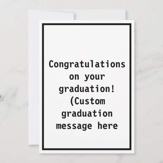 卒業式おもしろいカードの不和ユーモア サンキューカード (裏面)