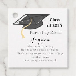 卒業式おもしろい事実の等級の上限カスタム フェイバータグ