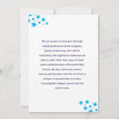 卒業式お知らせ写真カード 招待状 (裏面)