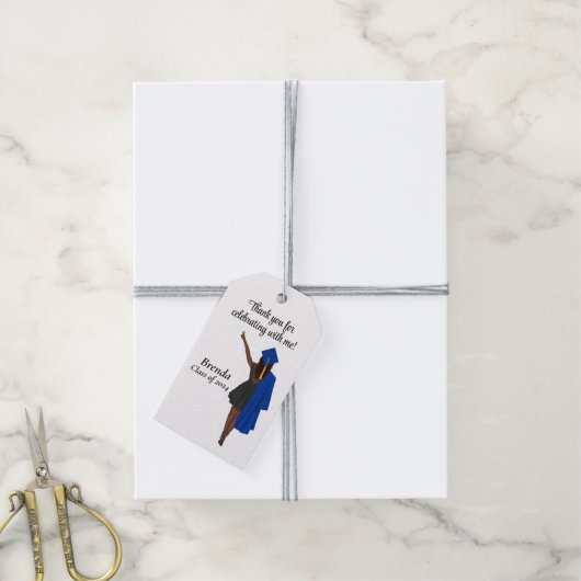 卒業式お願いギフトラベル モダン ギフトタグ (より糸付き)