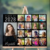 卒業式から17年のフォトスクリプトブラック アクリルサイン (ニュートラル)