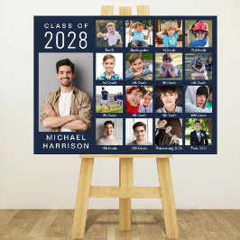 卒業式から17年の写真コラージブルー