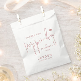 卒業式でポップ感謝していすほこりっぽいピンクの台本 フェイバーバッグ