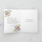 卒業式で主を讃えるフローラ カード (内部)