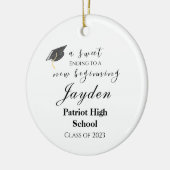 卒業式で卒業するのが楽しい|過去記事 セラミックオーナメント (左)