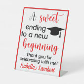 卒業式で卒業するのが楽しい|過去記事 台座サイン (正面)